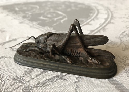 Bronze animalier sauterelle - bronze,