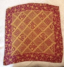 Médiéval Foulard Carré 85 CM ENRICO COVERI  collectorPure Soie CAMP DU DRAP D'OR