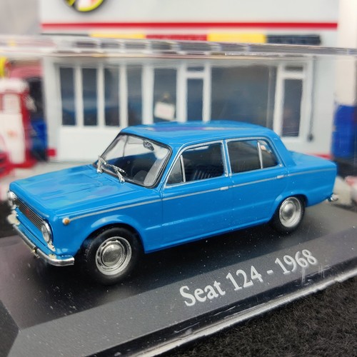 Voiture seat 124 1968 bleu - seat,