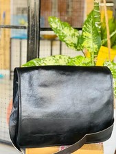 Sacoche messager en cuir