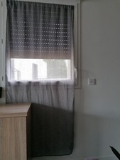Voilage Madura gris 90x190