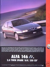 PUBLICITÉ ALFA 146 ti 2.0