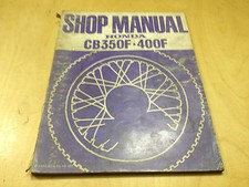 Manuel D'Atelier / Manuel De Magasin CB 350 F, CB 400 F (1977)