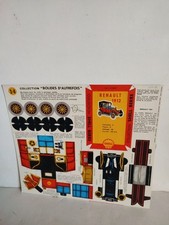 ANCIEN MAQUETTE CARTON PUB SHELL N°14 -BOLIDE D'AUTREFOIS - RENAULT 1912 - NEUF