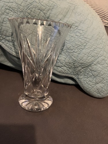 Vase verre cristal - vase, taillé