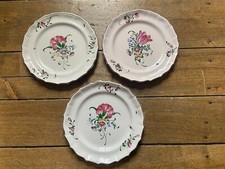 ASSIETTE HENRI CHAUMEIL DECOR STRASBOURG FLEURS ET INSECTES