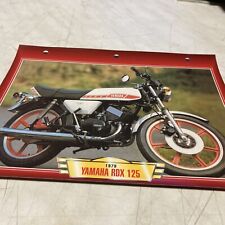 Yamaha RDX125 1979 125 RDX fiche carte moto passion collection Atlas