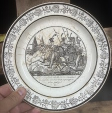 Creil Assiette Parlante Faïence Fine Vaisselle Ancien XIXeme Vaisselle 5