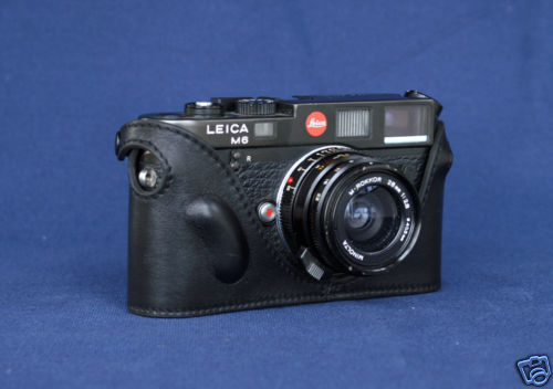 Zhou black leather - black, half