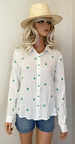 Chemise blanche gaze coton - blanche, de