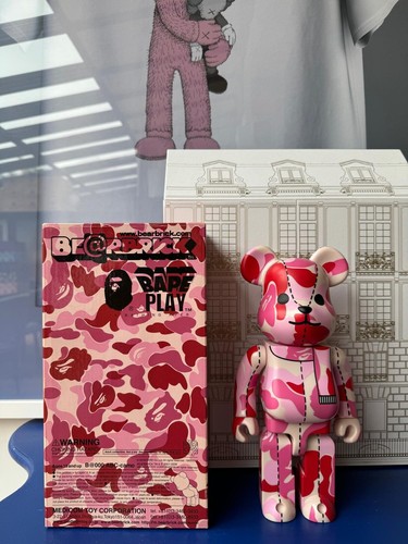Bearbrick 400 bape camo rose - bape,