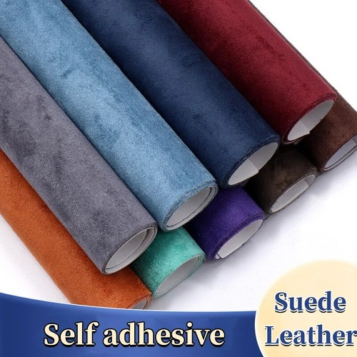 Self adhesive faux suede - self,