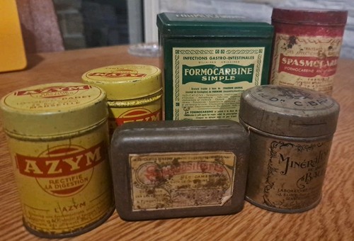 Lot boîtes vintage en - 6,