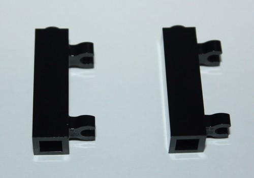 Lego black brick with clip - brick,