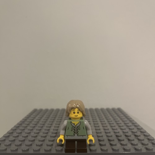 Lego peasant child - peasant, (cas489)