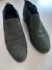 CHAUSSURES MONTANTES CUIR VERT BOUTEILLE FEMME 38