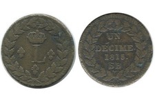 1 Décime Louis XVIII -