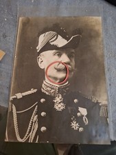 Portrait Photo General Belin Kepi Brode Médaille Lyon 1915