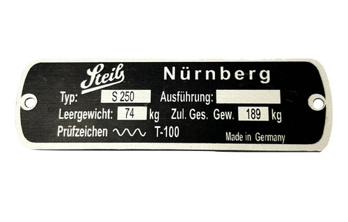 Steib plaque signalétique - plaque,