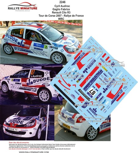 Decals ref 2246 renault - decals, 1/43