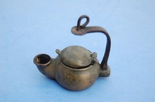 RARE ancienne lampe à huile de mineur - 7 cm ---/B18/