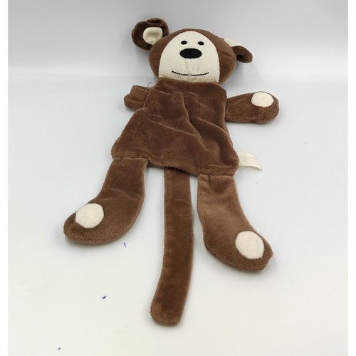 Doudou plat singe marron