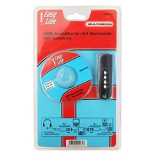 Hama Carte Son Externe USB 5.1 Mini Carte Son 3D Surround Ordinateur PC Portable