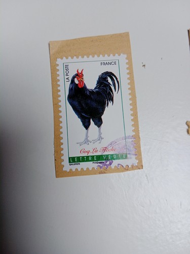 France timbre lettre verte - france,