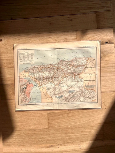Carte ancienne algérie 1888
