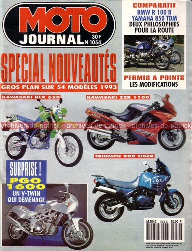 Moto journal 1054 bmw r100 - moto, r