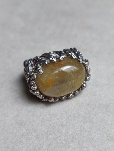 Vintage bague argent - bague, ornée