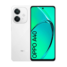OPPO A40M , 256 Go, Blanc éclatant , 6.67 p, Double SIM +SD, 4G+ FHD/ 16 GO RAM