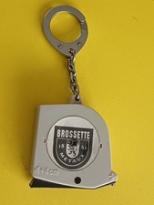 Porte clé vintage Mètre ruban enrouleur Micromatic Brossette 1841 métaux