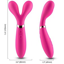 ARMONY - Y-wand Massage & Vibrateur Double Tête Fuchsia 