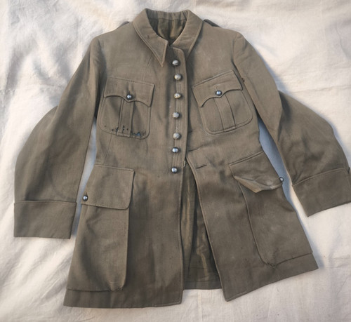 Veste kaki sous - , col