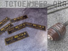 DECALCOMANIE POSE A L EAU . SET BRIN ANTENNE RADIO MP65 MS .  us ww2 jeep willys