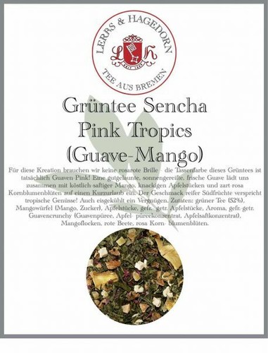 Thé vert sencha - rose, tropics