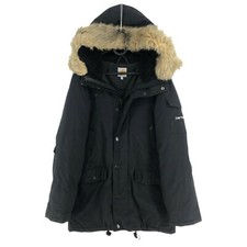 Manteau Parka Matelassé À Capuche Noir CARHARTT Taille XS