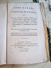 CODE RURAL, FORESTIER ET