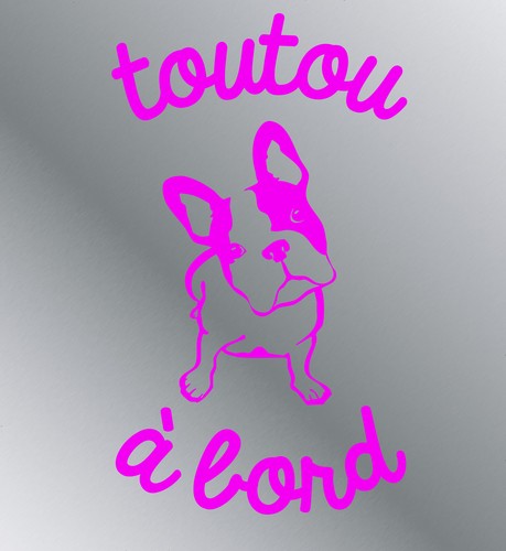 Sticker vinyle adhésif toutou - sticker,