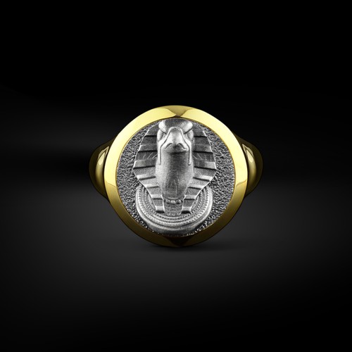 Bague chevalière homme horus - bague,