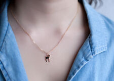 Collier faon en argent 925 ou plaqué or