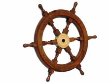 Roue de bateau en bois de 45,7