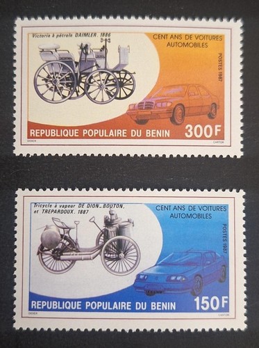 Bénin 1987 454 455 cent - bénin, 454-455