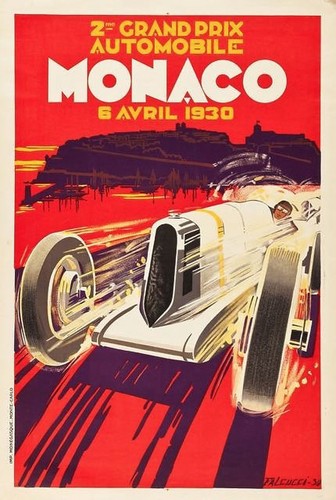 Affiche poster monaco - poster.,