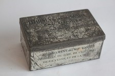 Boîte médicaments tôle lithographiée Lithines docteur Gustin Pharmacie (66866)