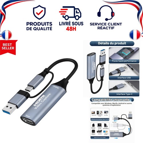 Carte capture vidéo hdmi - de,