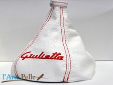 Alfa Romeo Giulietta Botte Levier de Vitesse Blanche Avec Broderie