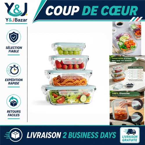 Boîtes alimentaires verre
