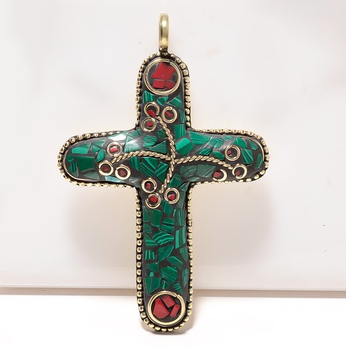 Pendentif croix plaqué - croix, en